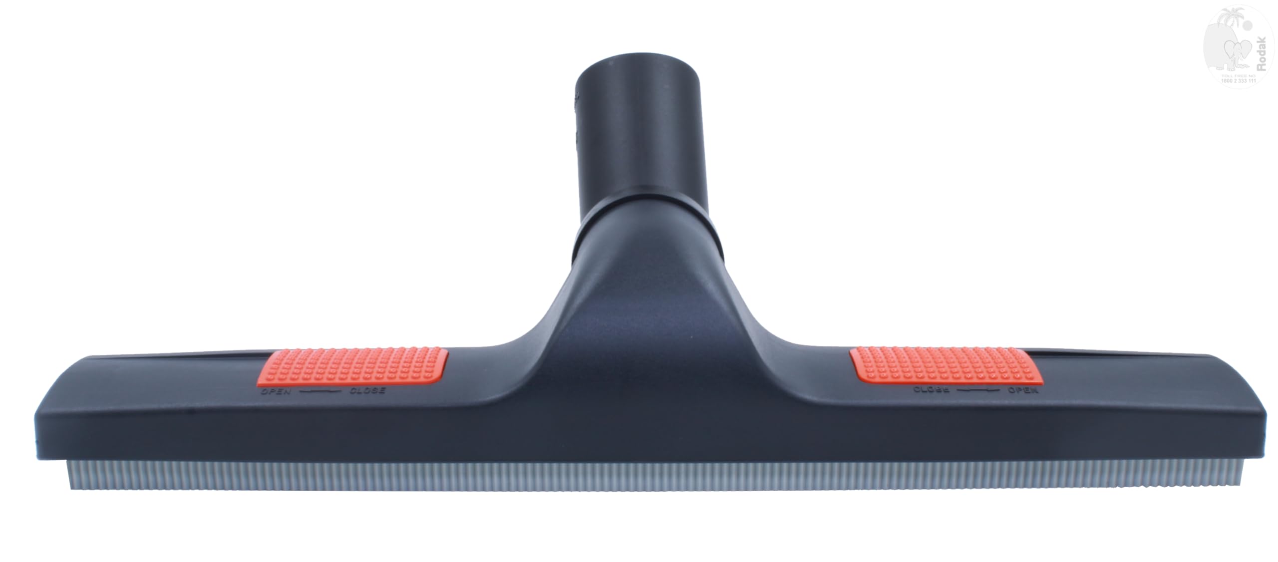 Brush for Wet Floor Cleaning, for Indoor and Outdoor, Suitable for Wooden-, Stone- and Tile Flooring, Sliding on 2 Wheels, EU Import,  45mm