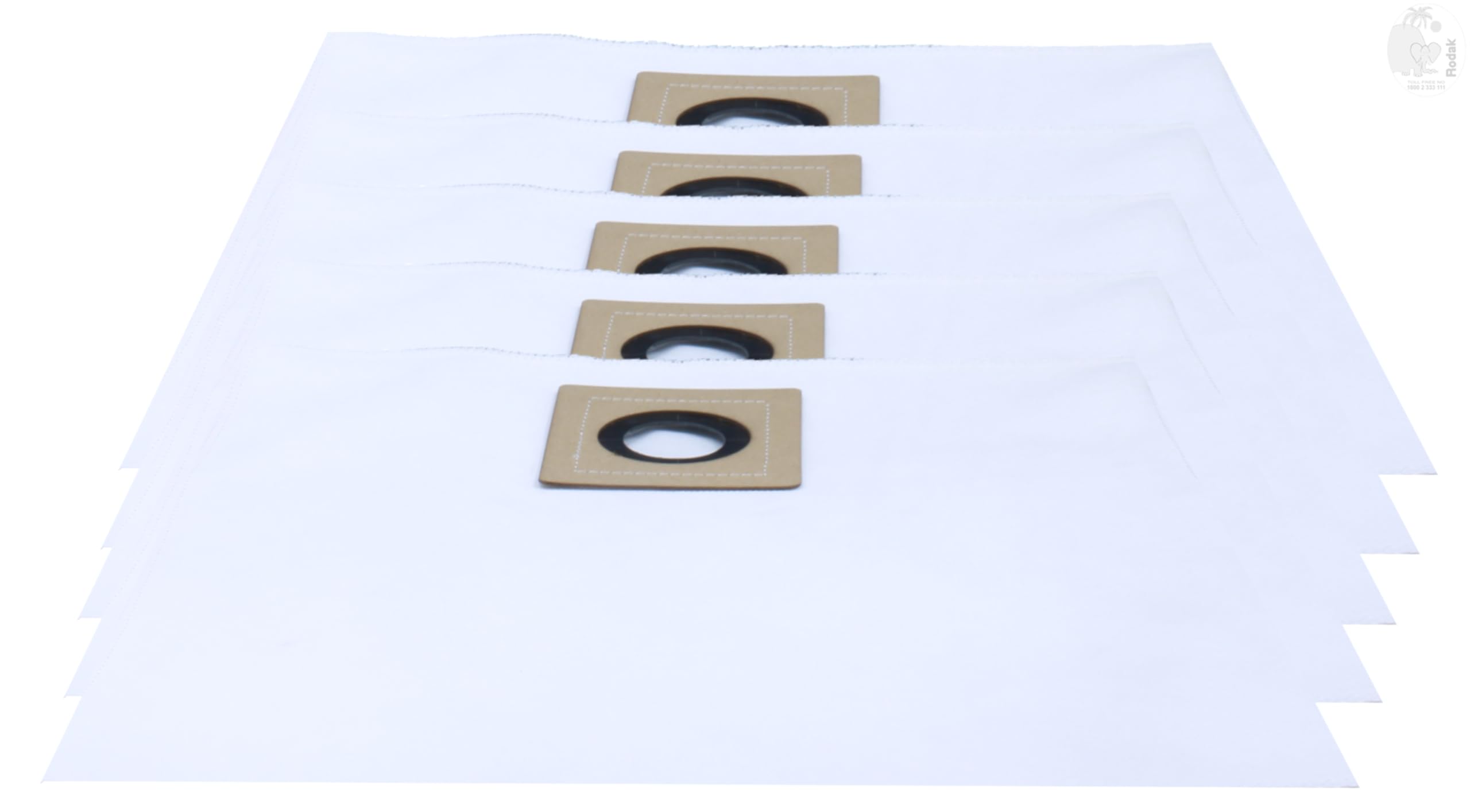 Set of 5 Dust Bags Compatible with Euroclean DX 1150, Tear Resistant, 3-Ply Dust Bags Provides an Advanced Filtration on Micro-Level Compared to 2 Ply Paper Filters
