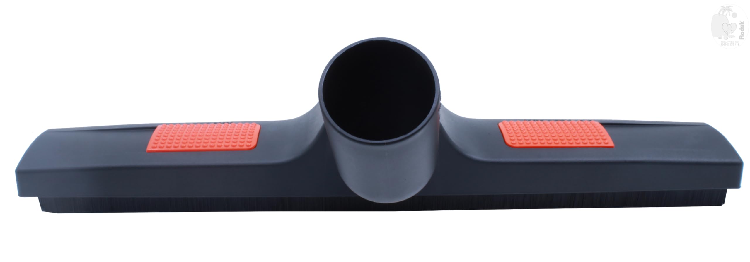 Brush for Dry Floor Cleaning, for Indoor and Outdoor, Suitable for Wooden-, Stone- and Tile Flooring, Sliding on 2 Wheels, EU Import, 45mm