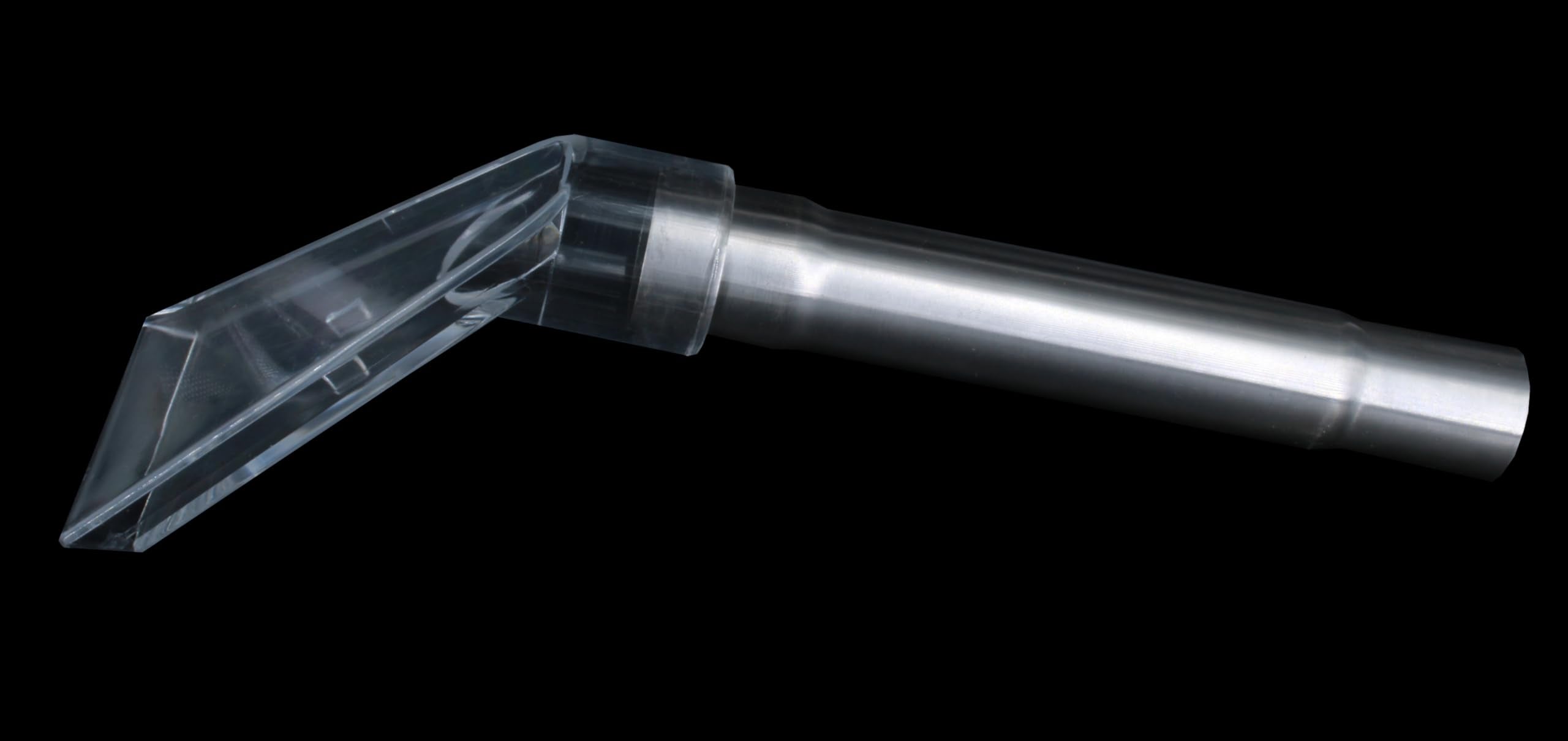 Transparent Mattress and Upholstery Nozzle with Steel Tube and Adapter for Wet and Dry Vacuum Cleaning (Plexiglas) (32 mm)