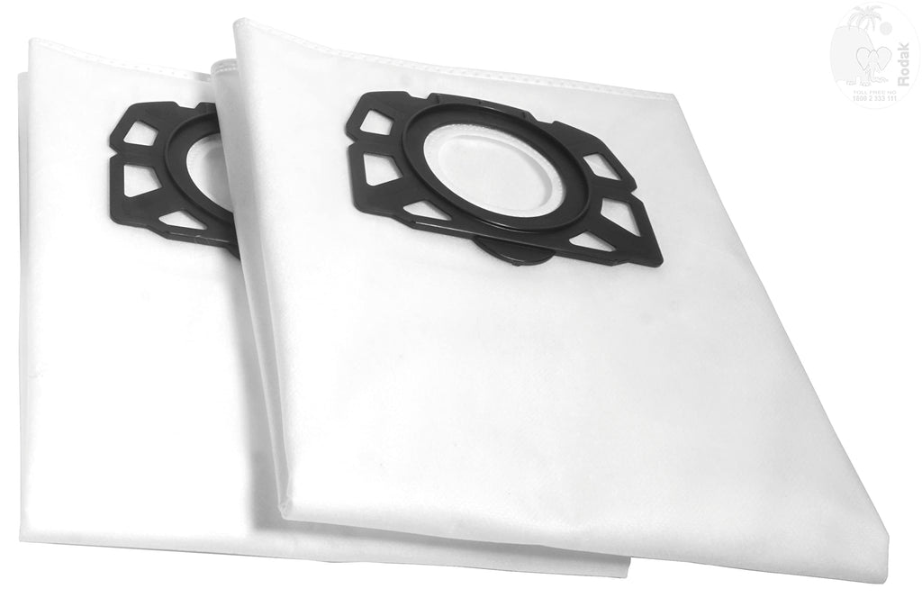 Fleece Dust Bags Set Of 2 - for Karchre Vacuum Cleaner WD4, WD5, WD6