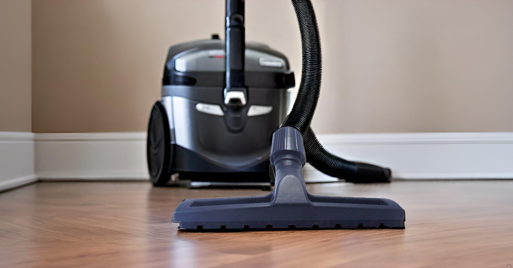 Floor Brush, Universal Connecting Size Between 30 to 38 mm, for Indoor and Outdoor, Suitable for Wooden, Stone and Tile Flooring, 30 CM Width, Sliding On 2 Wheels