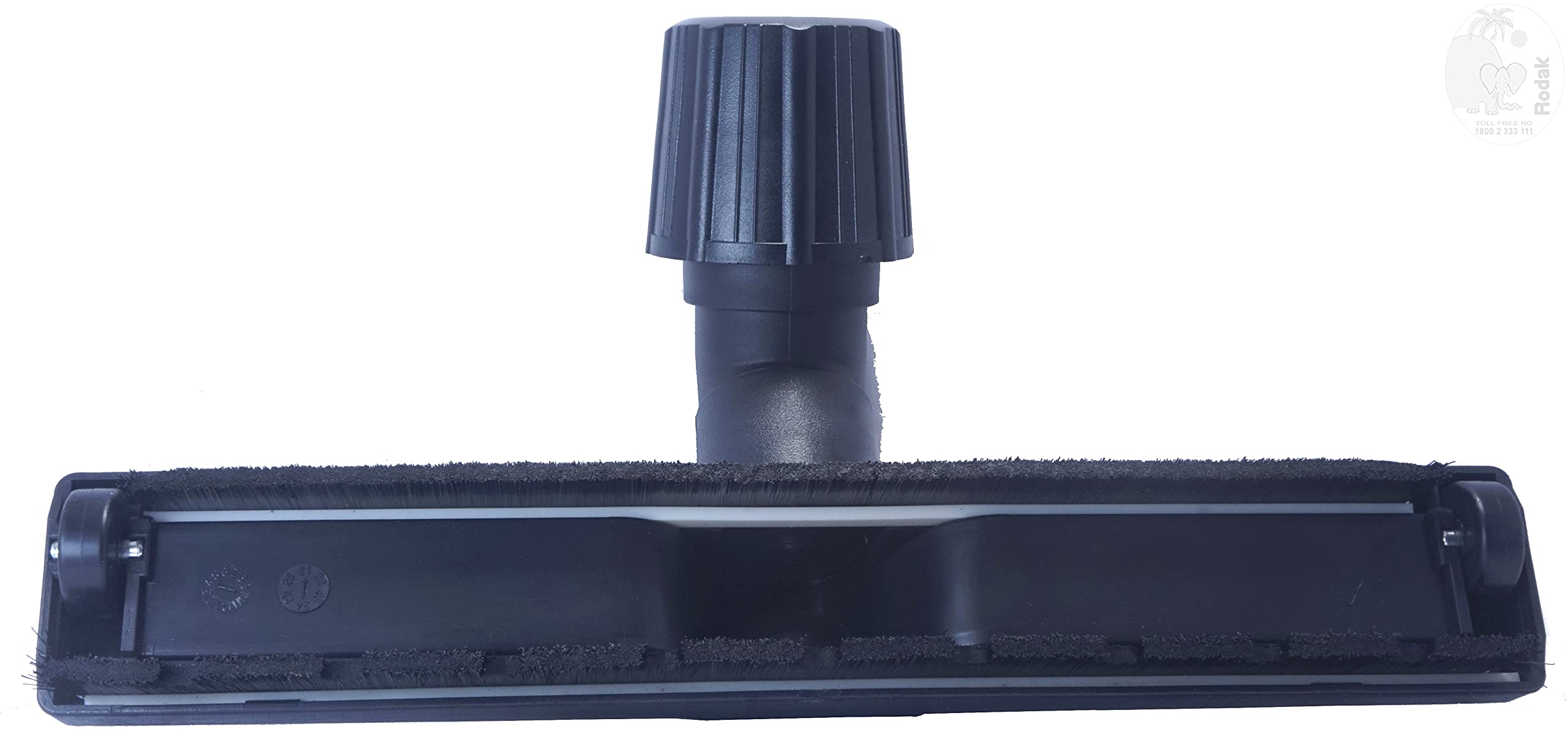 Floor Brush, Universal Connecting Size Between 30 to 38 mm, for Indoor and Outdoor, Suitable for Wooden, Stone and Tile Flooring, 30 CM Width, Sliding On 2 Wheels