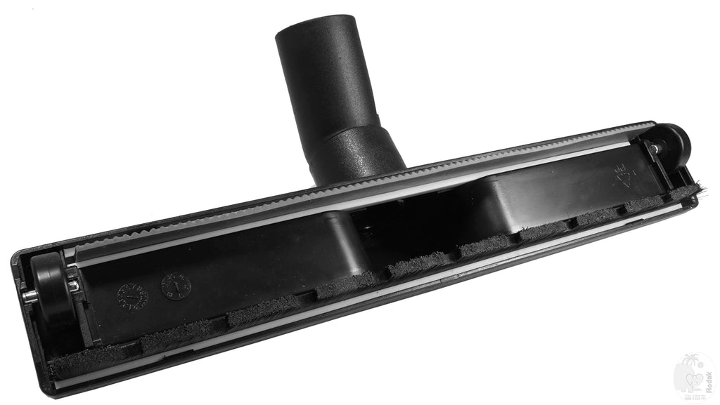 2 in 1 Floor Brush for Wet and Dry Cleaning, Sliding on 2 Wheels, 35 mm