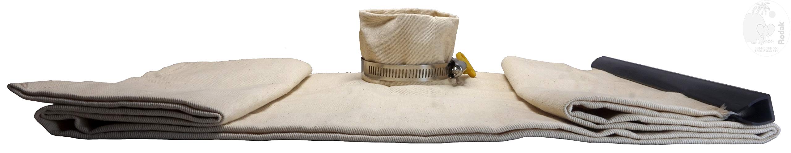Reusable Vacuum Cleaner Filter with Butterfly Hose Clamp, Compatible with Karcher WD 3