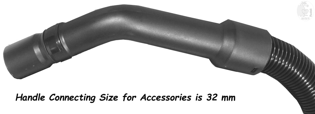 Flexible Hose Compatible with Some Models of Hitachi and BPL, 1.80 m, Black