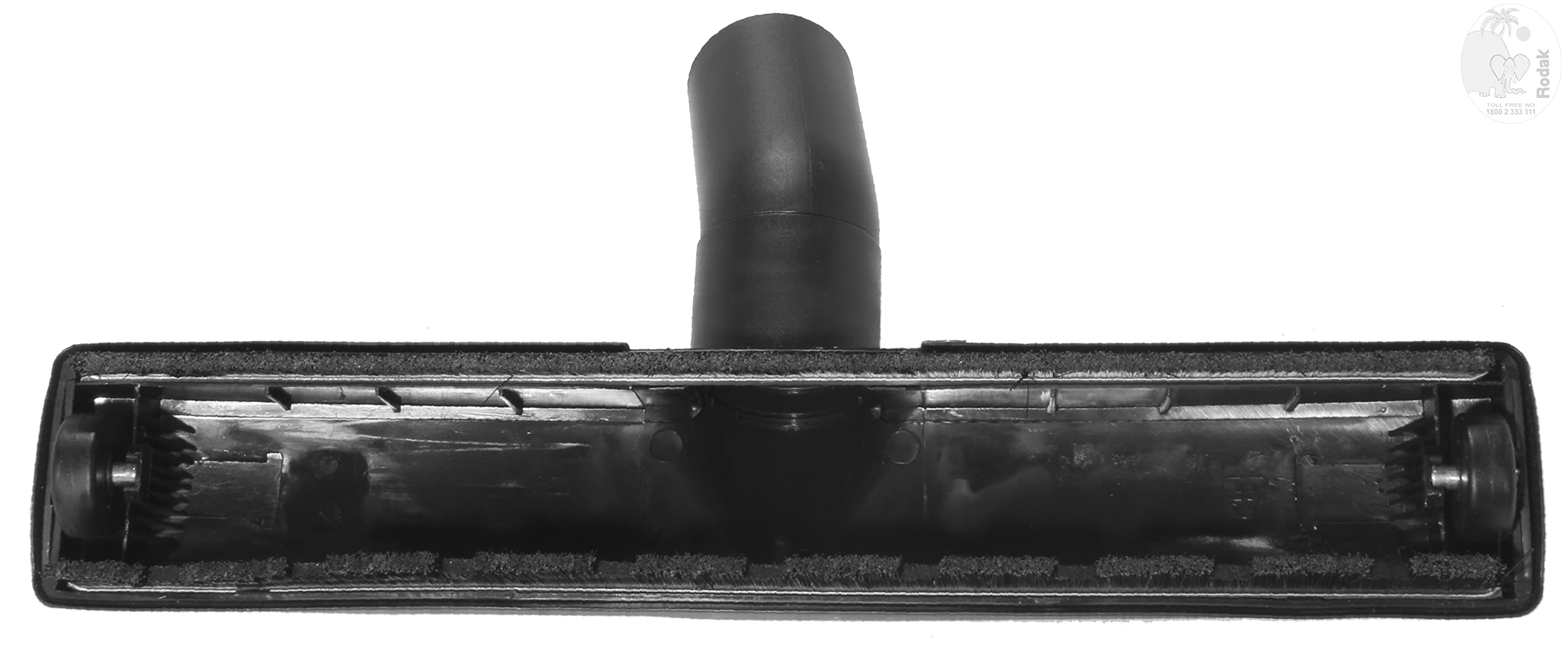 Brush 35 mm Connecting Size, for Dry Cleaning, Suitable for Wooden-, Stone- and Tile Flooring, Sliding on 2 Wheels