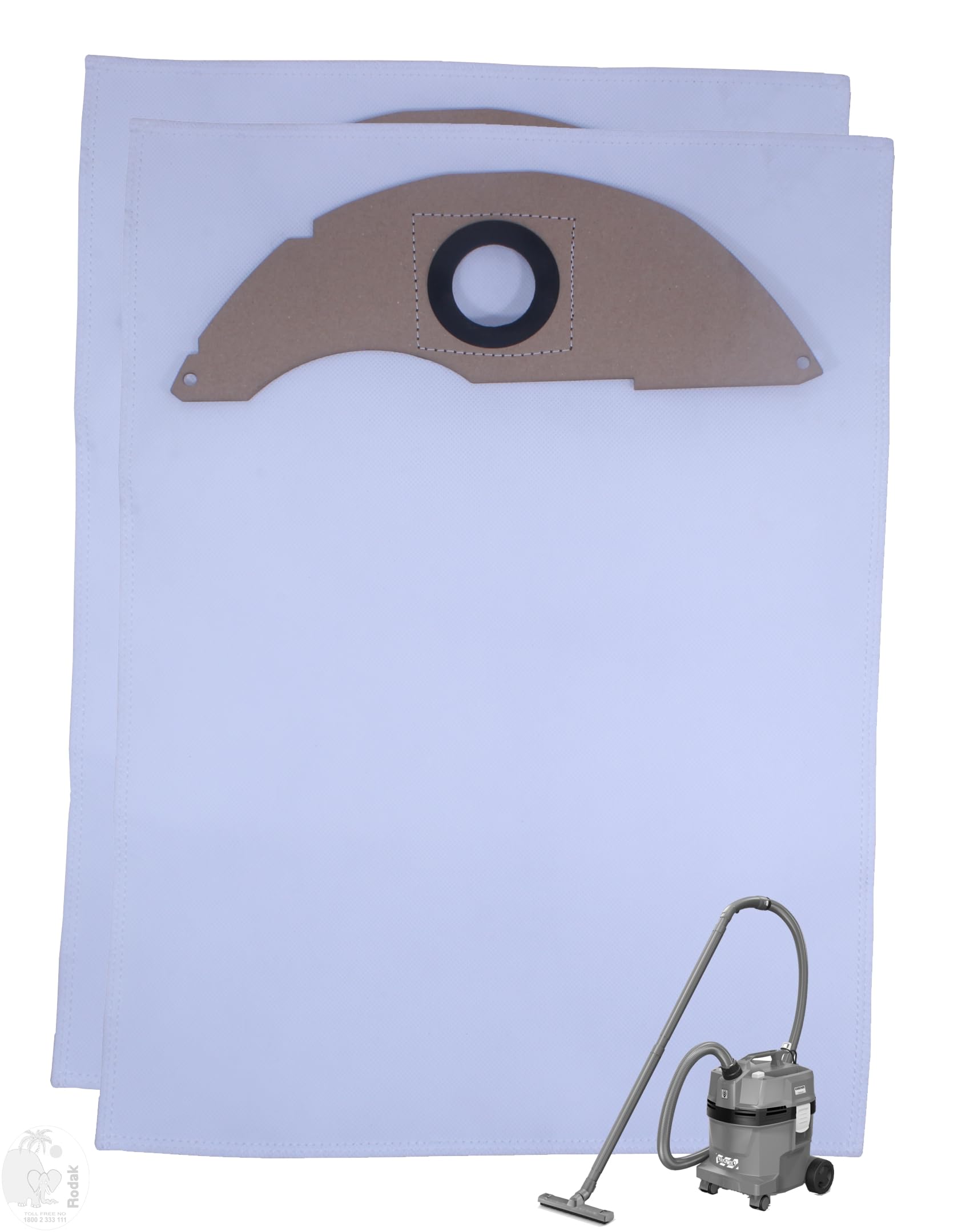 Dust Bags Compatible with Karcher NT 22, Tear Resistant, 3-Layer Dust Bags Provides an Advanced Filtration on Micro-Level Compared (Pack of 2)