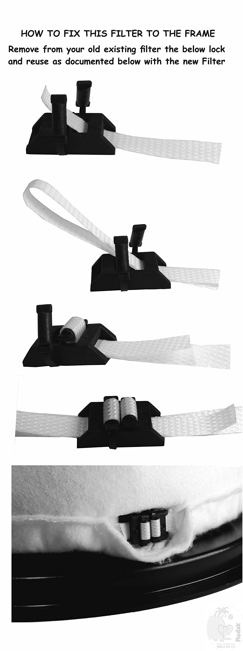 Reusable Textile Filter Compatible with Bosch Gas 11-21 Vacuum Cleaner