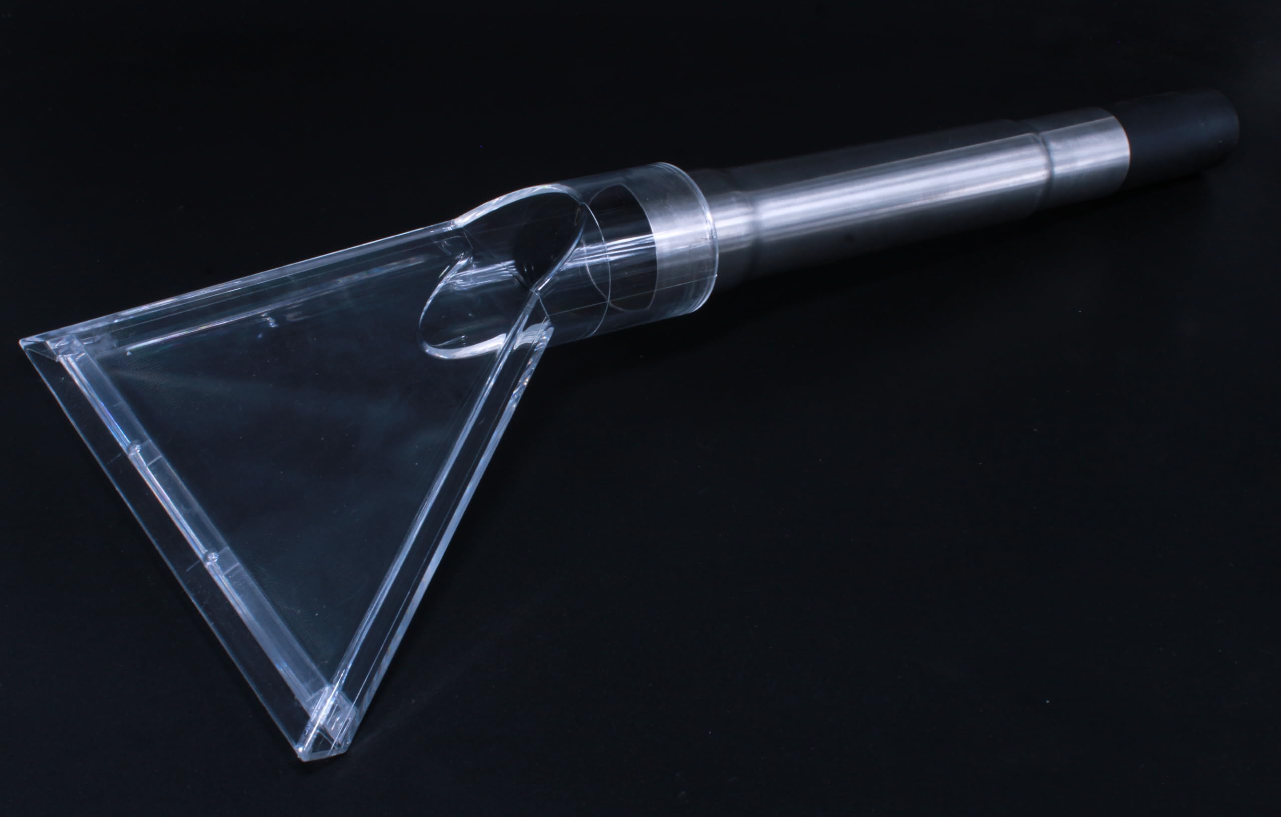 Big Transparent Mattress and Upholstery Nozzle with Steel Tube and Adapter for Wet and Dry Vacuum Cleaning (Plexiglas) (32 mm)