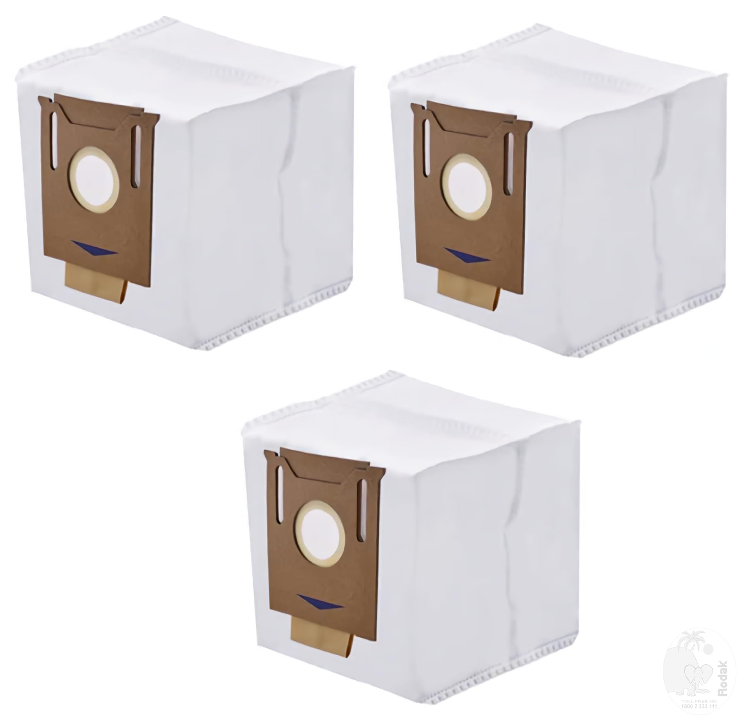 3 Replacement Dust Bags for Auto Empty Station Compatible with Ecovacs Deebot N8 / N8 Pro / T8 N10 / N10 Plus Series Robot Vacuum Cleaners