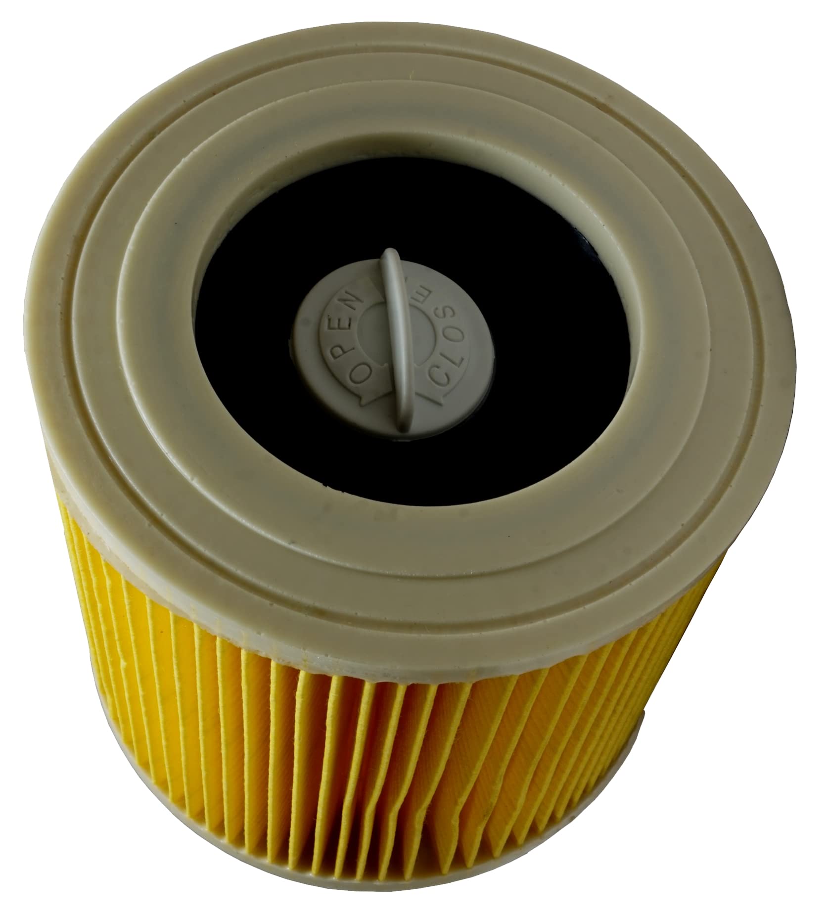 Cartridge Filter, Locking Knob Included, Compatible with Karcher NT 27/1 / NT27/1 ME/NT 48/1