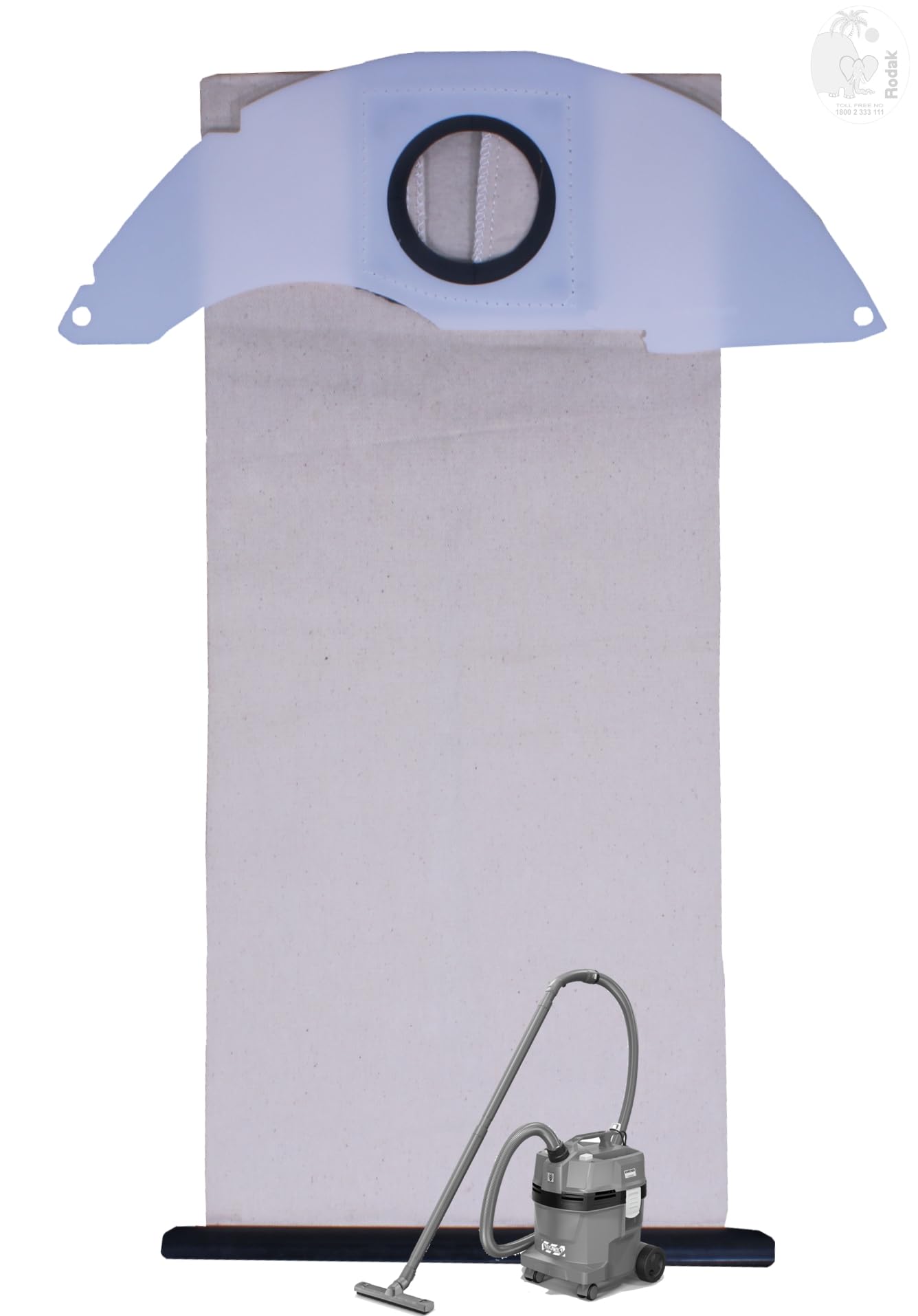 Reusable and Washable Vacuum Cleaner Woven Dust Bag Compatible with Karcher NT 22. (Pack of 1)