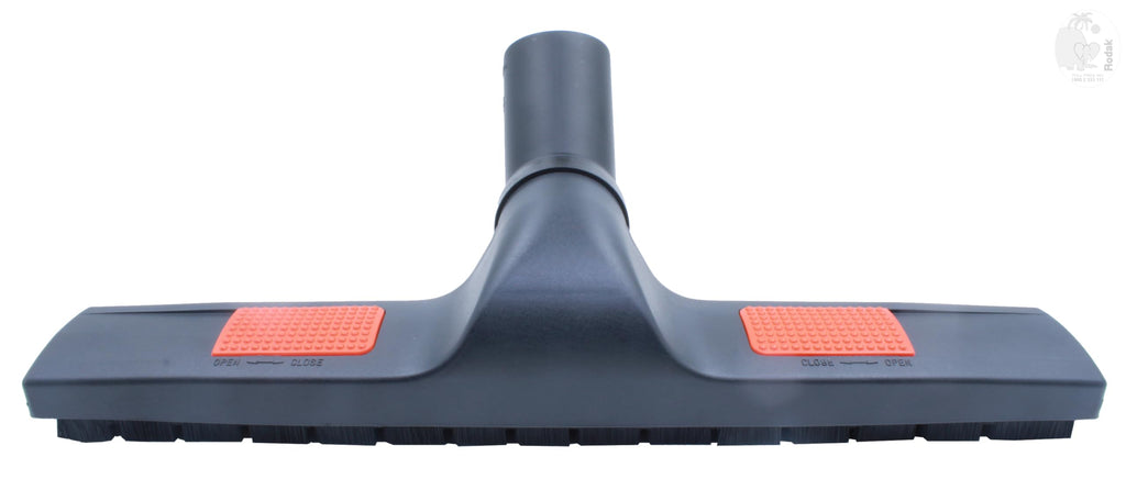 Brush for Dry Floor Cleaning, for Indoor and Outdoor, Suitable for Wooden-, Stone- and Tile Flooring, Sliding on 2 Wheels, EU Import, 45mm