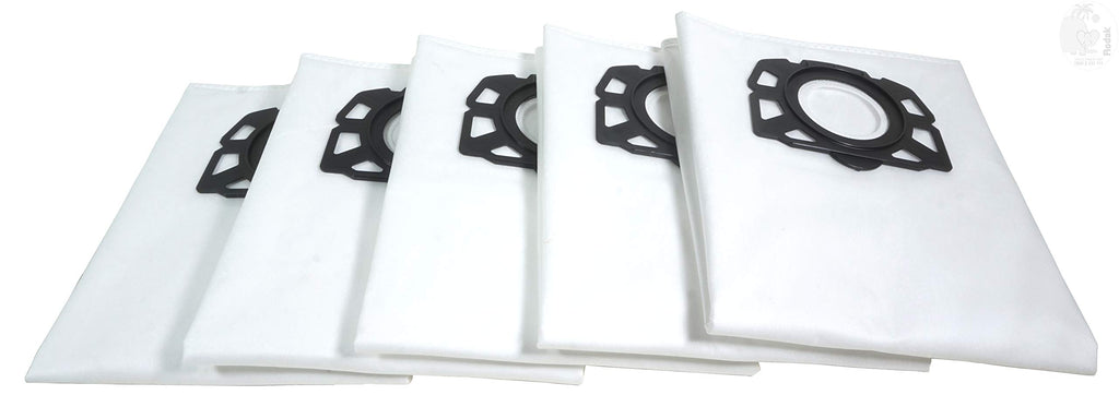 1 Nano Coated Cartridge Filter And 5 Fleece Filter Bags Compatible With Karcher WD 4 and WD 5, Imported