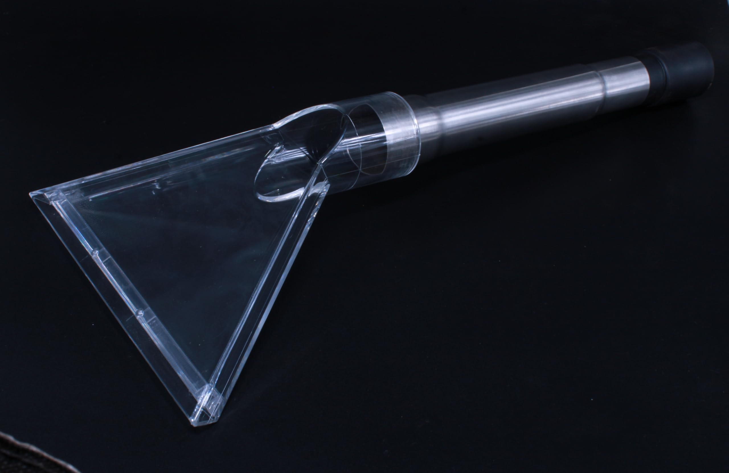 Big Transparent Mattress and Upholstery Nozzle with Steel Tube and Adapter for Wet and Dry Vacuum Cleaning (Plexiglas) (35 mm)