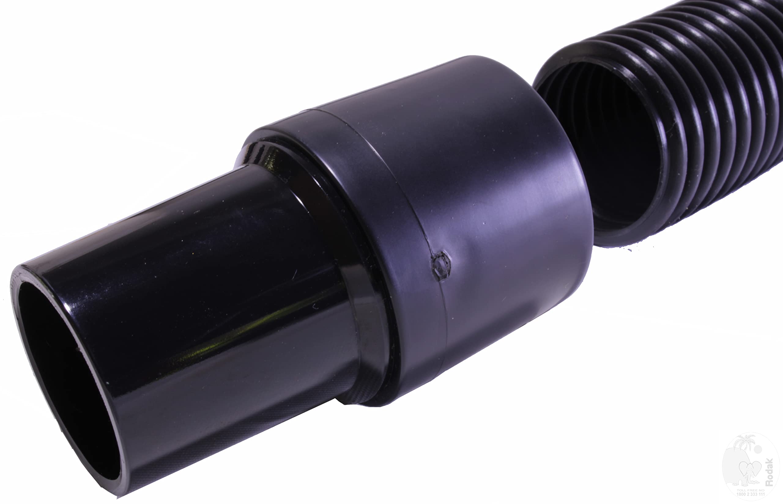 Flexible Hose For Industrial Vacuum Cleaners Compatible With 44 mm Accessories (2 M) - Black