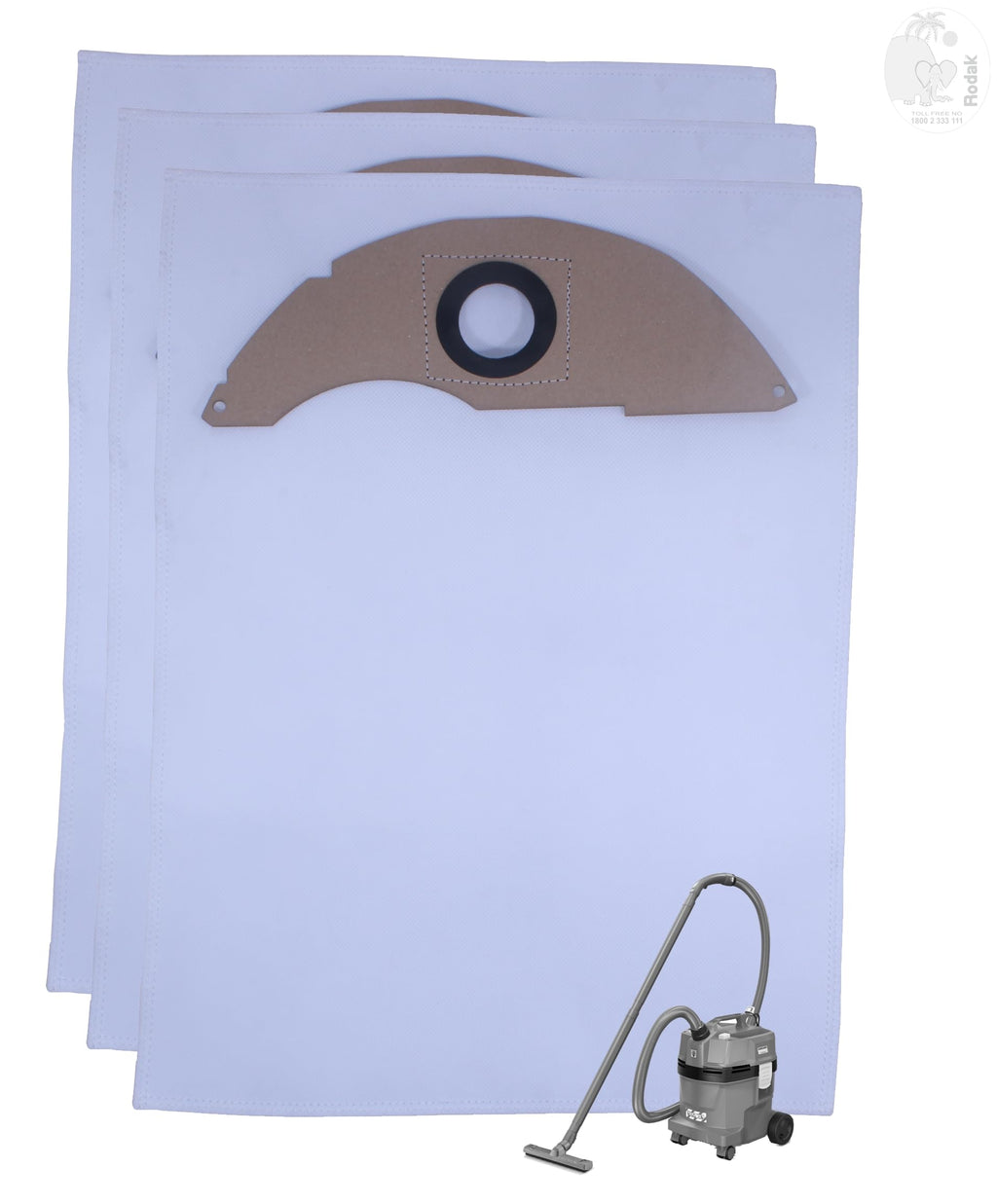 Dust Bags Compatible with Karcher NT 22, Tear Resistant, 3-Layer Dust Bags Provides an Advanced Filtration on Micro-Level Compared (Pack of 3)