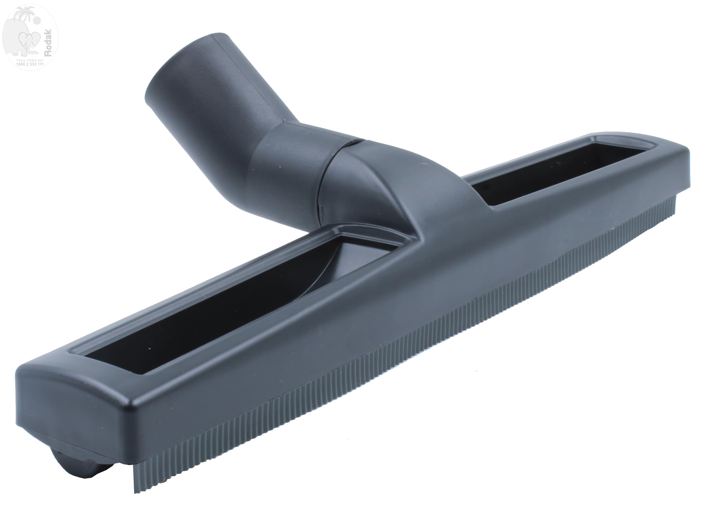 Brush for Wet Floor Cleaning, for Indoor and Outdoor, Suitable for Wooden-, Stone- and Tile Flooring, Sliding on 2 Wheels, Imported (38 mm W)
