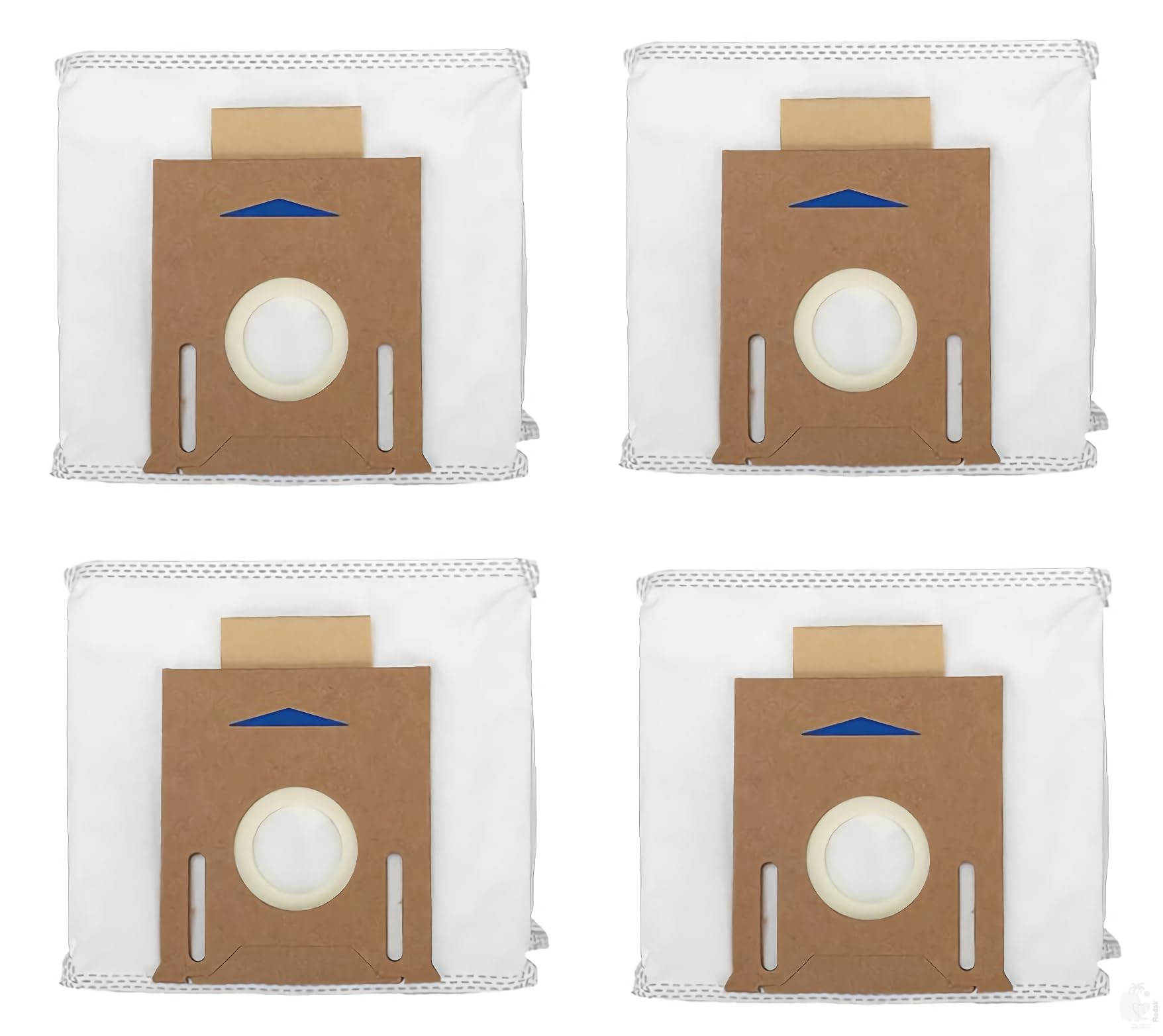 4 Replacement Dust Bags for Auto Empty Station Compatible with Ecovacs Deebot N8 / N8 Pro / T8 N10 / N10 Plus Series Robot Vacuum Cleaners