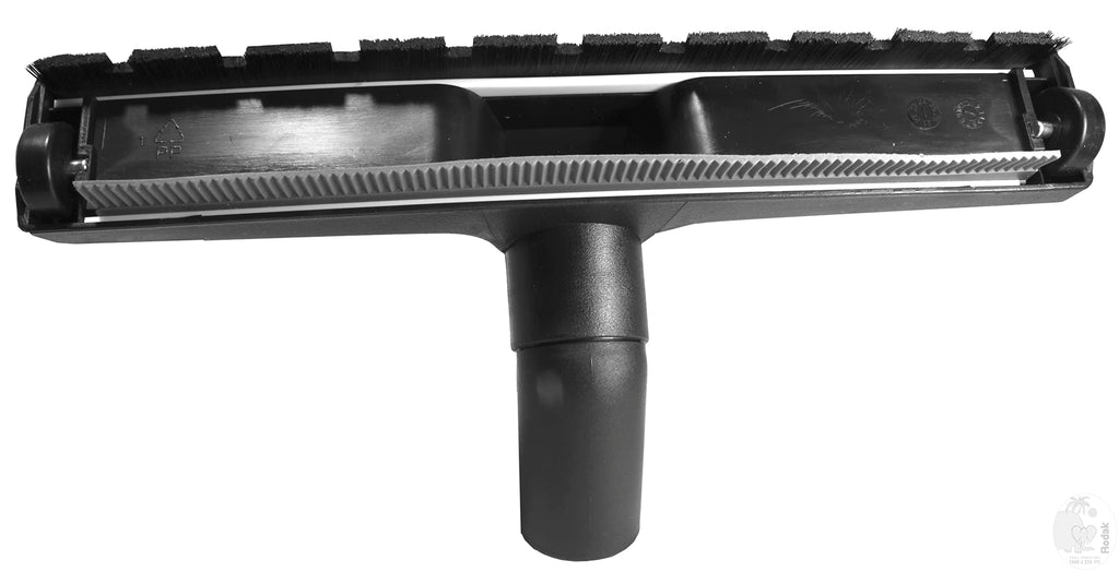 2 in 1 Floor Brush for Wet and Dry Cleaning, Sliding on 2 Wheels, 32 mm