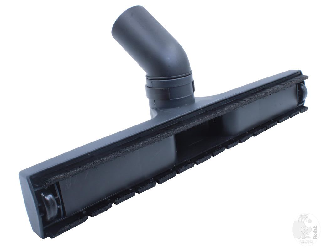 Brush for Dry Floor Cleaning, for Indoor and Outdoor, Suitable for Wooden-, Stone- and Tile Flooring, Sliding on 2 Wheels, EU Import, 45mm