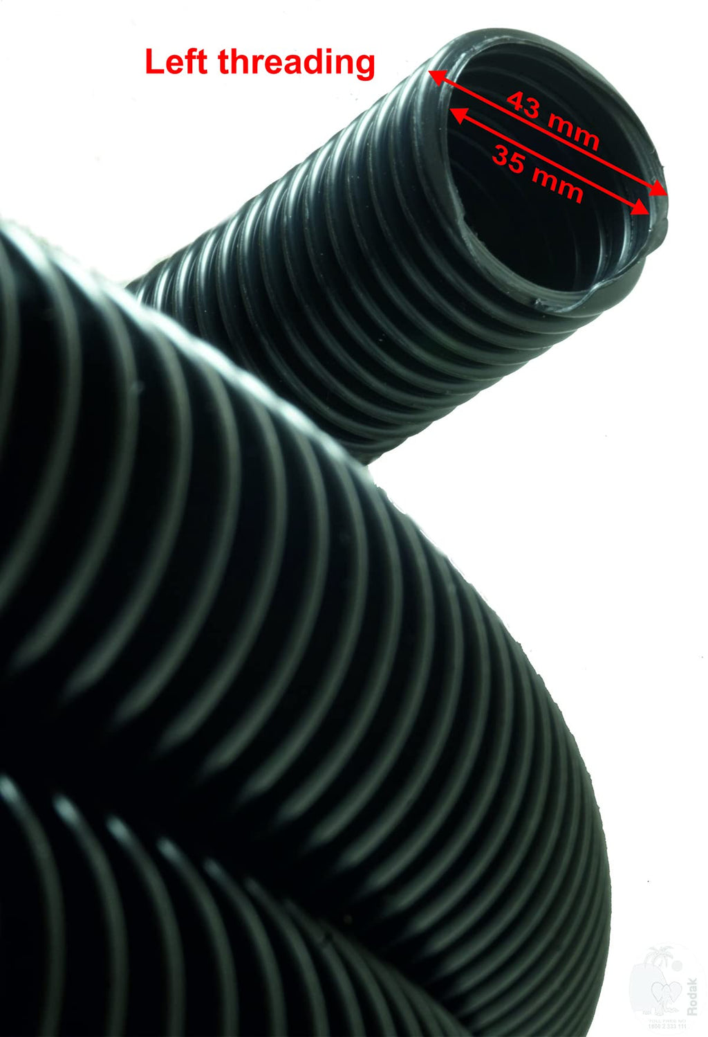 Vacuum Cleaner Hose Compatible With Karcher, 35mm Inner Diameter, 43 mm Outer Diameter (4m)