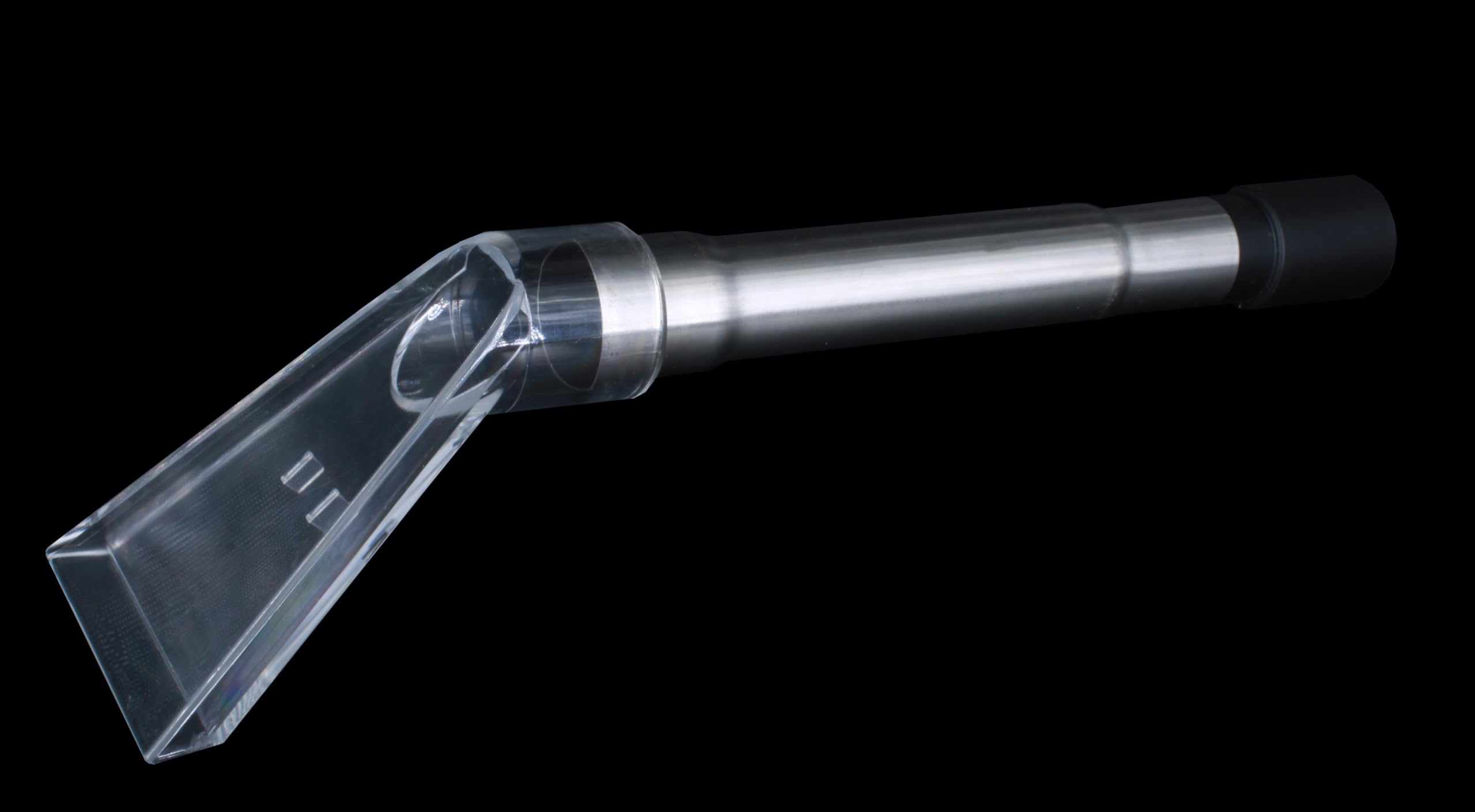 Transparent Mattress and Upholstery Nozzle with Steel Tube and Adapter for Wet and Dry Vacuum Cleaning (Plexiglas) (35 mm)