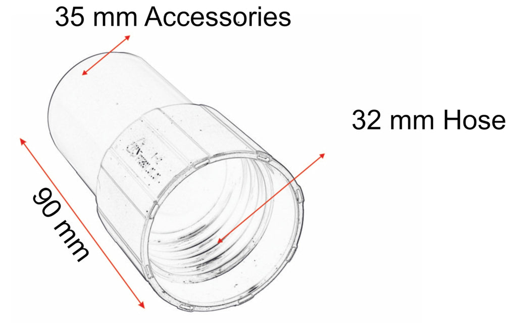 Flexible Hose Handle for 35 mm Accessories, Compatible with 32 mm Flexible Hose