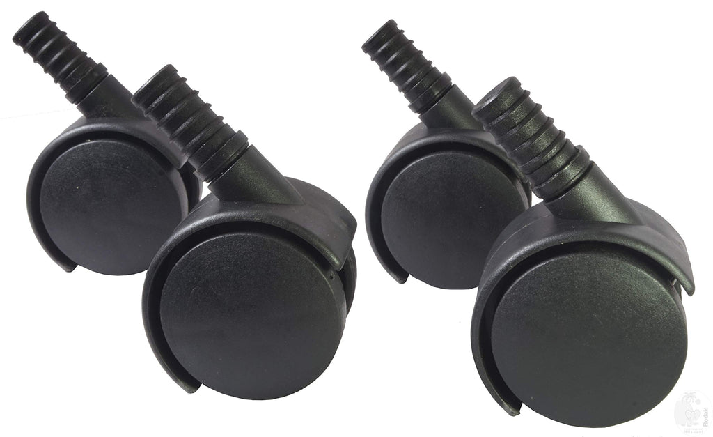 Revolving Wheels for  Vacuum Cleaners, Set of 4, EU Import