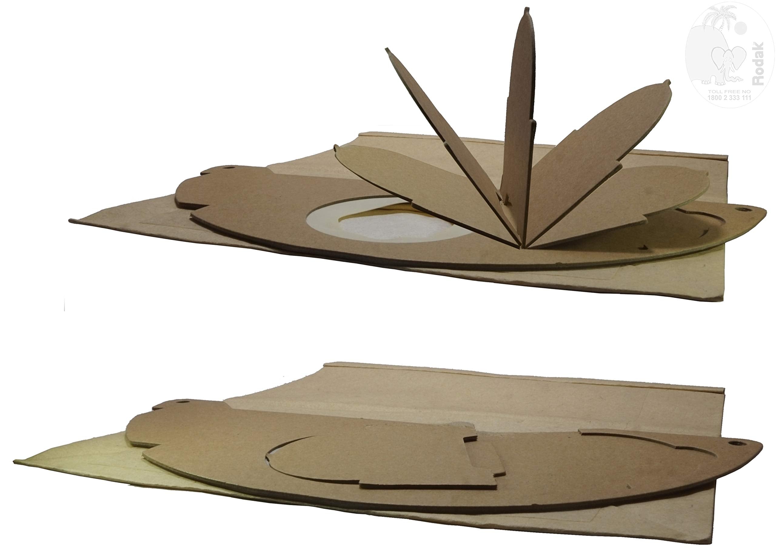 5 Paper Dust Bags compatible with Karcher WD2 MV2 Made Of Double Ply Filter, Tear Resistant, Imported