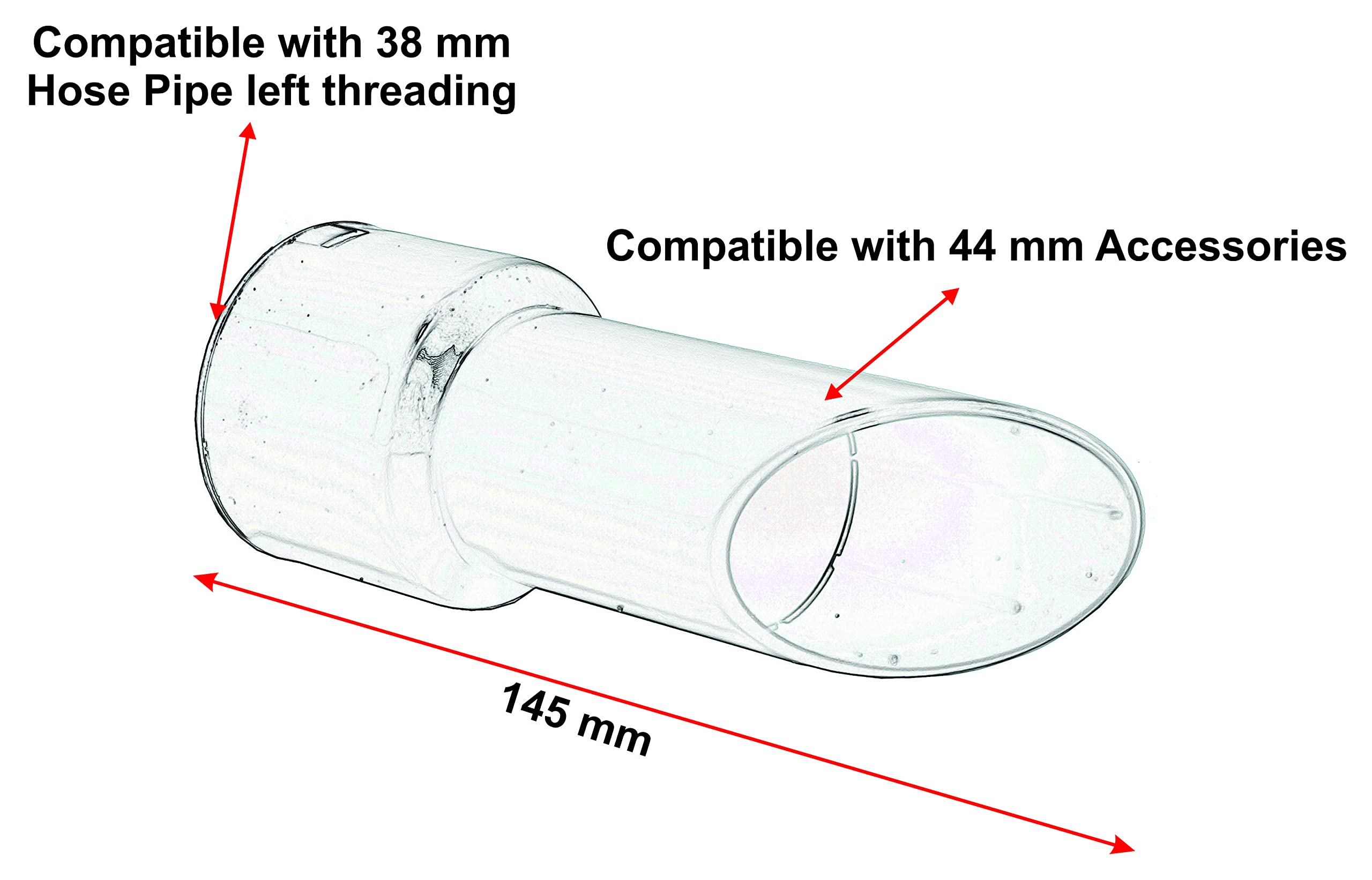 Flexible Hose Swivel Handle for 44 mm Accessories, 38 mm