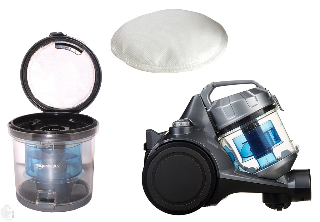 2 Replacement Filter Compatible with AmazonBasic Cylinder Bagless Vacuum Cleaner