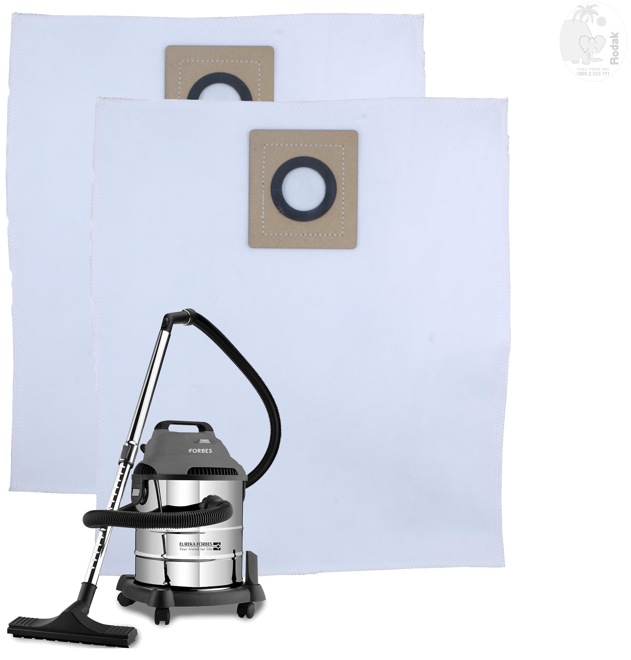 Set of 2 Dust Bags Compatible with Euroclean Pro, Tear Resistant, 3-Ply Dust Bags Provides an Advanced Filtration on Micro-Level Compared to 2 Ply Paper Filters
