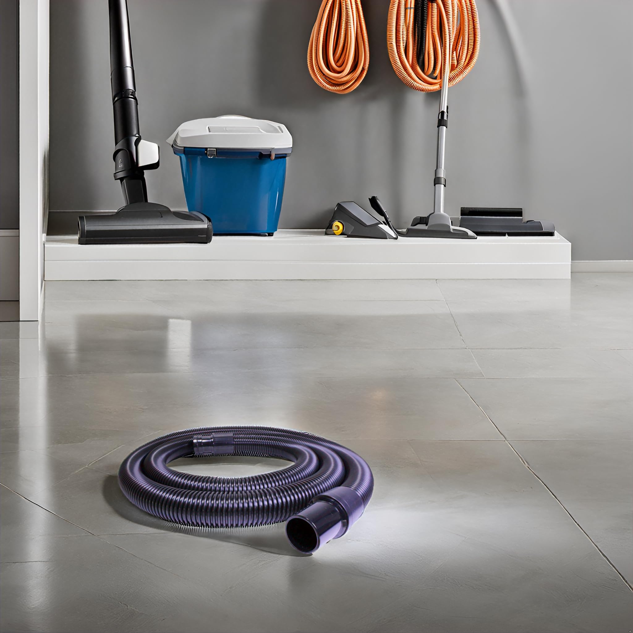 Flexible Hose For Industrial Vacuum Cleaners Compatible with 44 mm Accessories (6 m)
