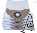 Set of 5 Dust Bags Compatible with Karcher WD2, MV2, Tear Resistant, 3-Ply Dust Bags Provides an Advanced Filtration on Micro-Level Compared to 2 Ply Paper Filters