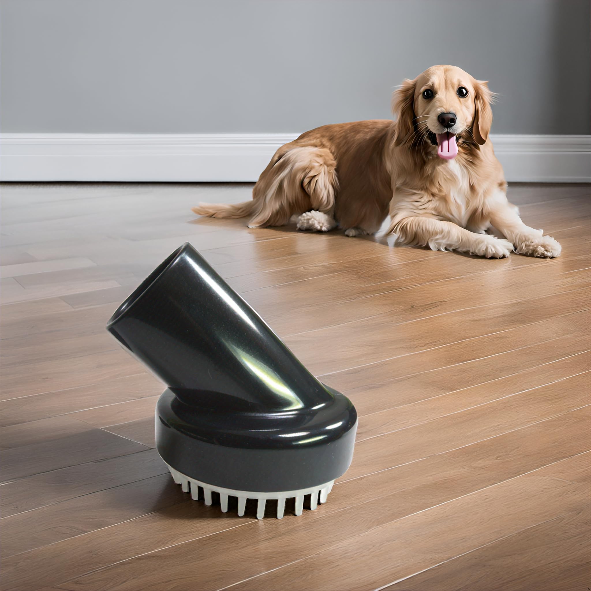 Pet Brush, 32 mm, Effectively Removes Fleas While Grooming Pets, Vacuums Loose Hair, Dirt and Fleas, Imported