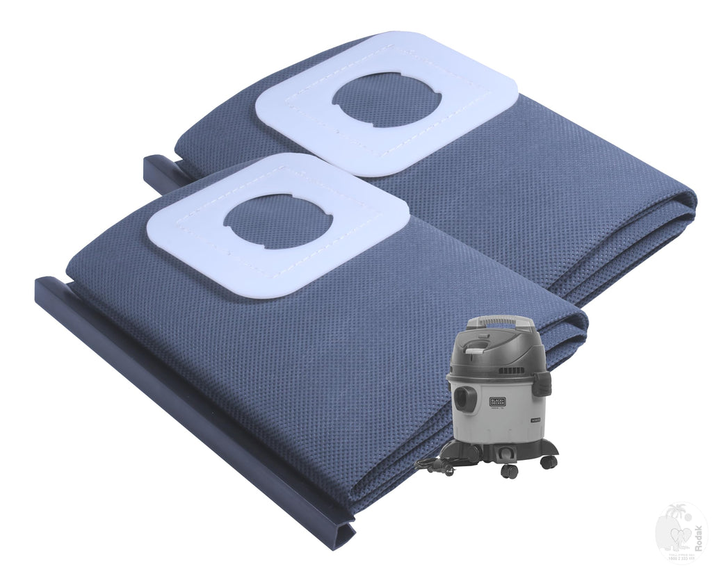 2 pc Reusable Non-Woven Bag Compatible with Black & Decker BDWD 10, BDWD 15, BDWD 20, BDWD 25, BDWDS 20, BDWDS 30