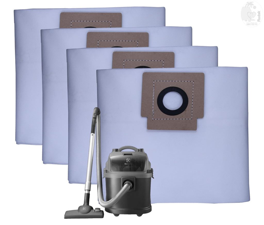 Dust Bags Compatible with Eletrolux Flexio Power Wet and Dry, Tear Resistant, 3-Ply Dust Bags Provides an Advanced Filtration on Micro-Level Compared to 2 Ply Paper Filters (4)