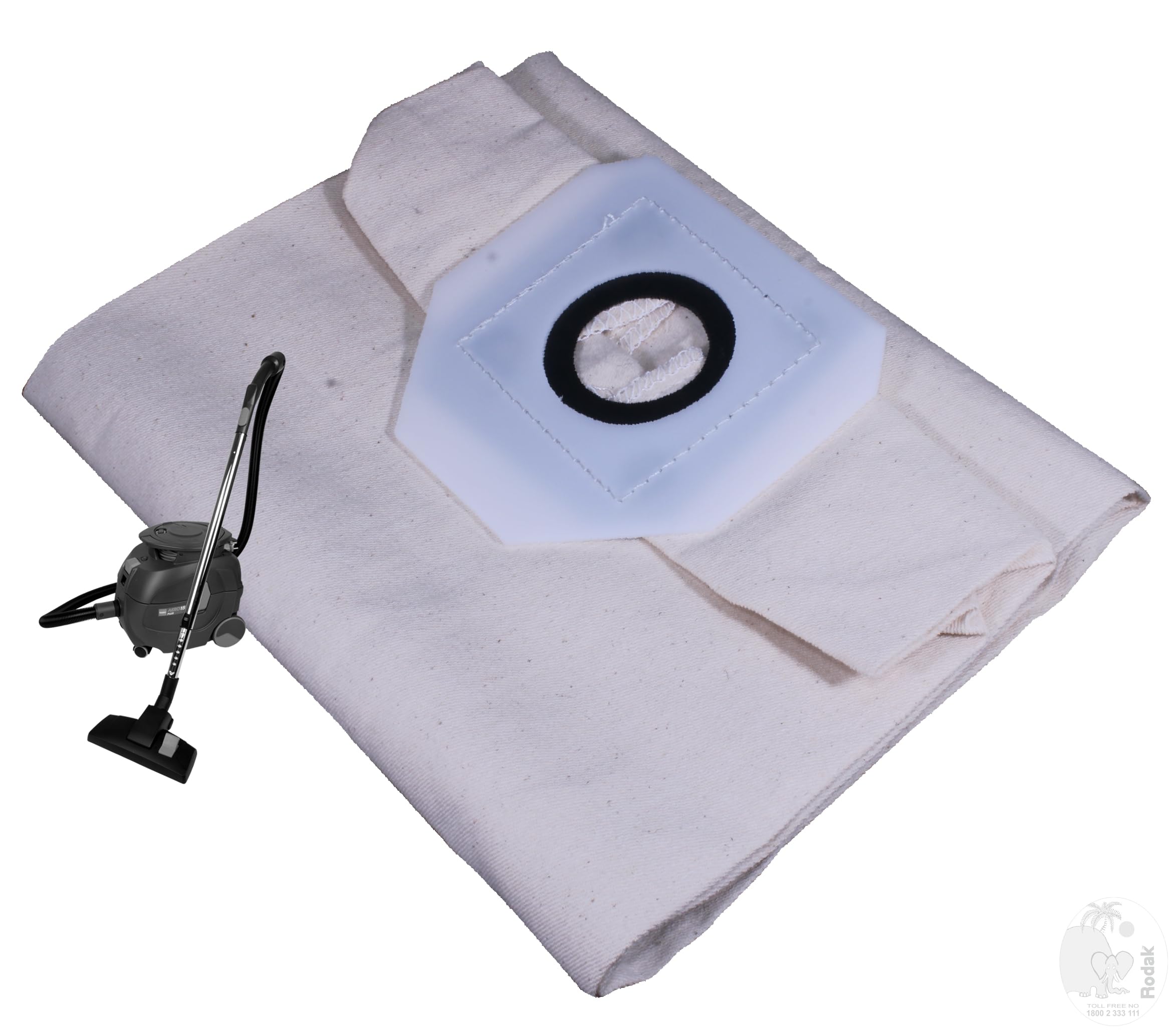 1pc Reusable and Washable Vacuum Cleaner Woven Dust Bag Compatible With TASKI Aero 15, Aero 15 Plus, Aero 8, Aero 8 Plus, Baby Bora, Bora, S4, Samba, T5, Vento 15, Vento 8, Vento 8S. (Pack of 1)