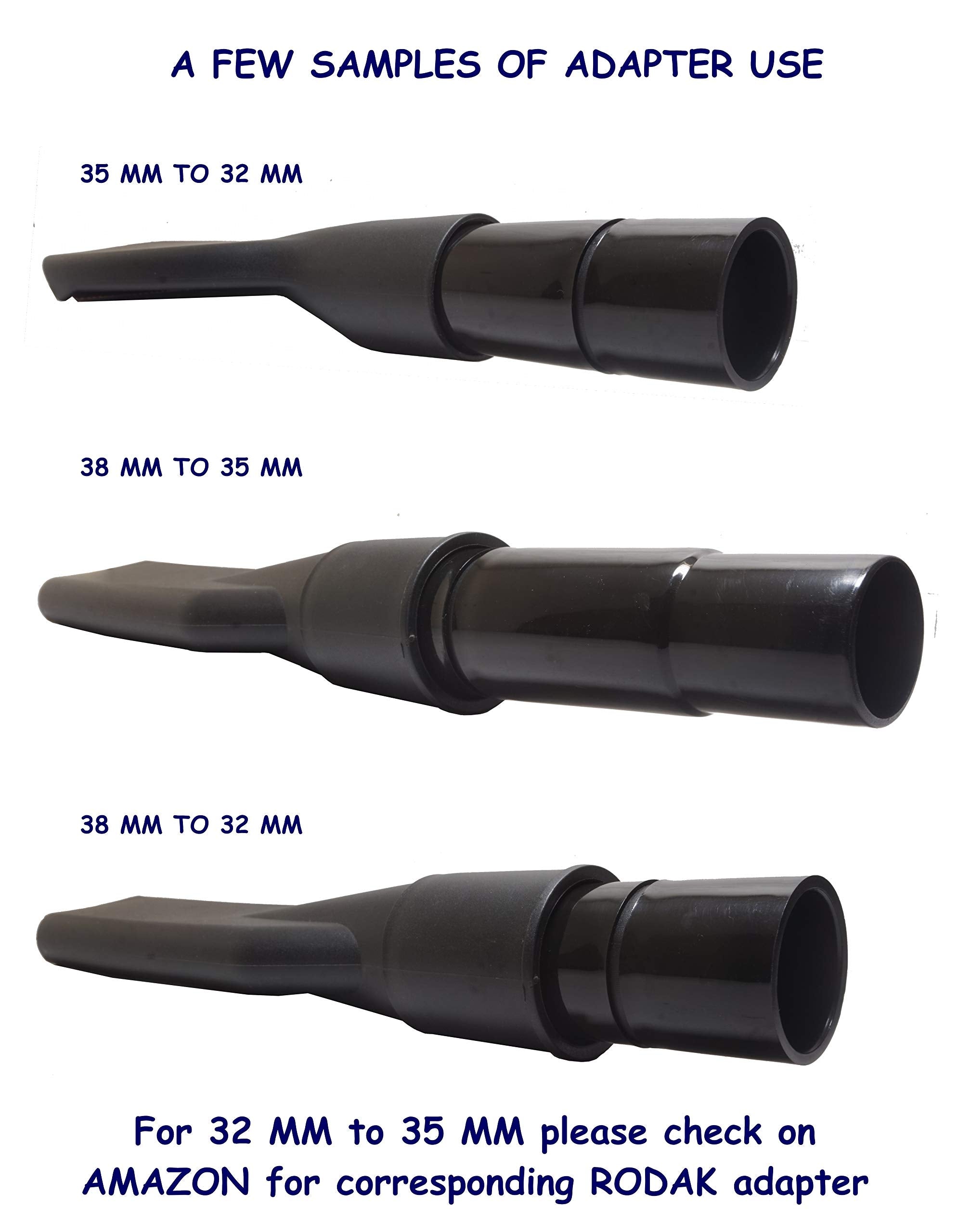 Universal Tool Adapter for 32 and 35 mm Connecting Size Vacuum Cleaner Towards Accessories Between 30 to 38 mm Inner Diameter