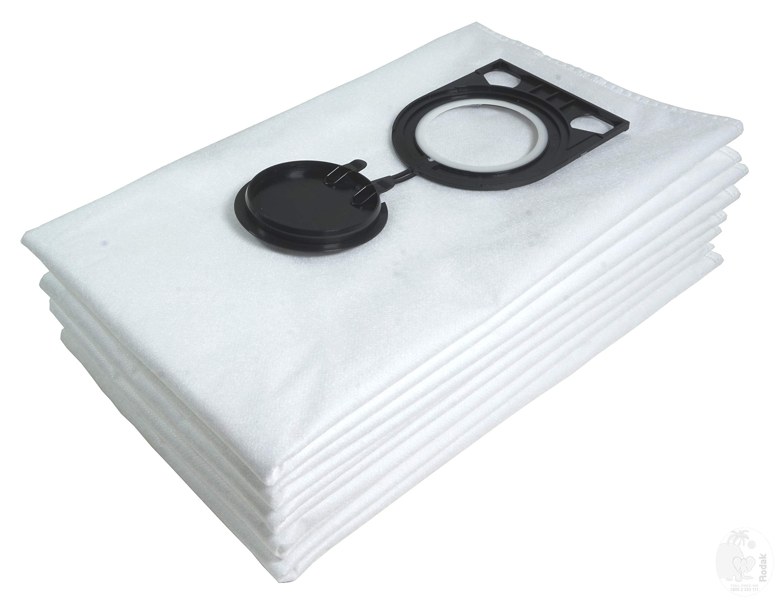 Fleece Filter Bag Set Of 5, Compatible With Bosch Gas 12, 15, 25, 35 and 55 Professional, Tear Resistant