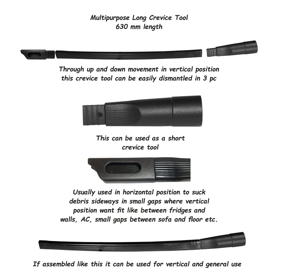 Multipurpose Flexible Long Crevice Tool 630 mm, 32 mm