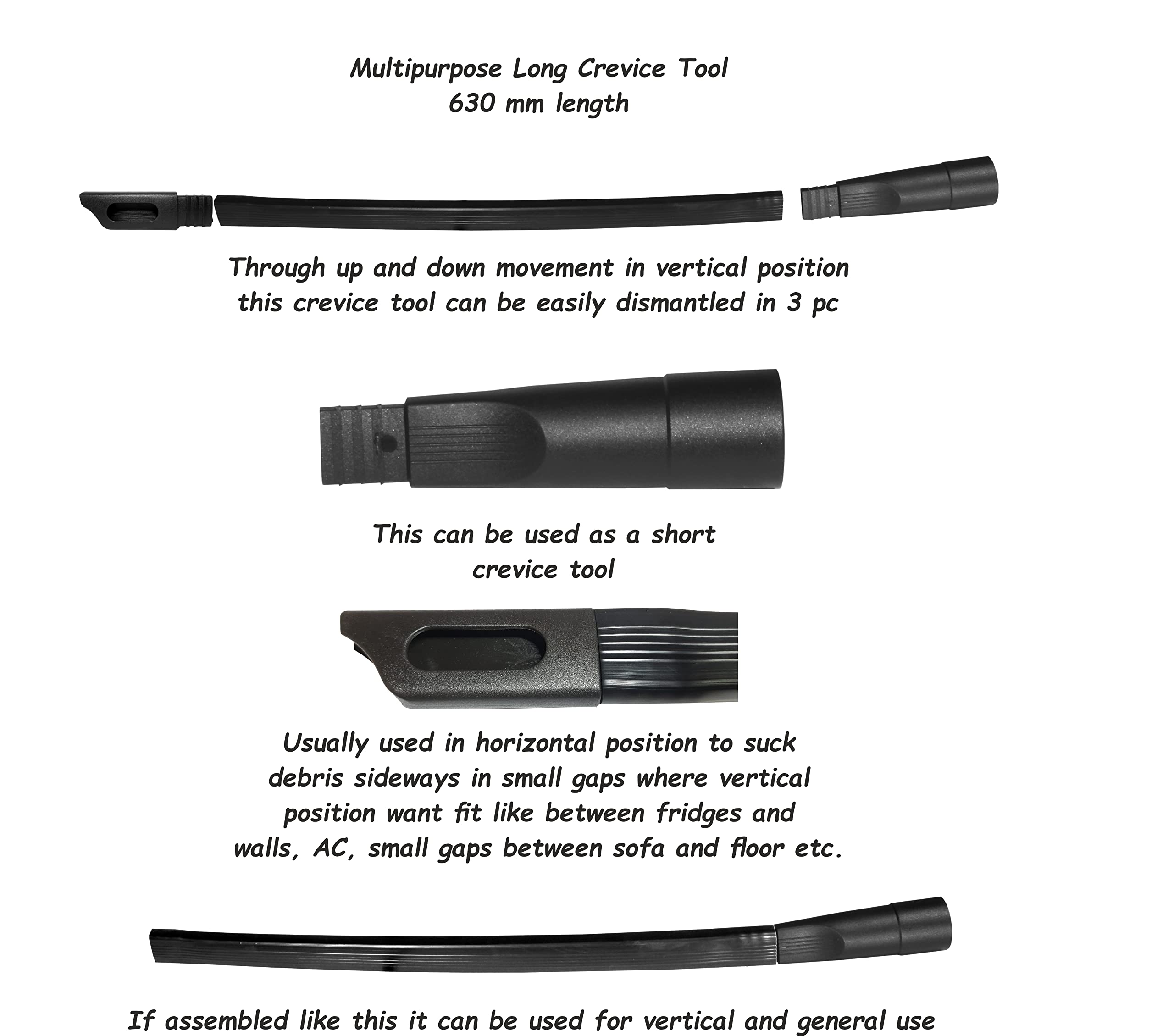 Multipurpose Flexible Long Crevice Tool 630 mm, 35mm