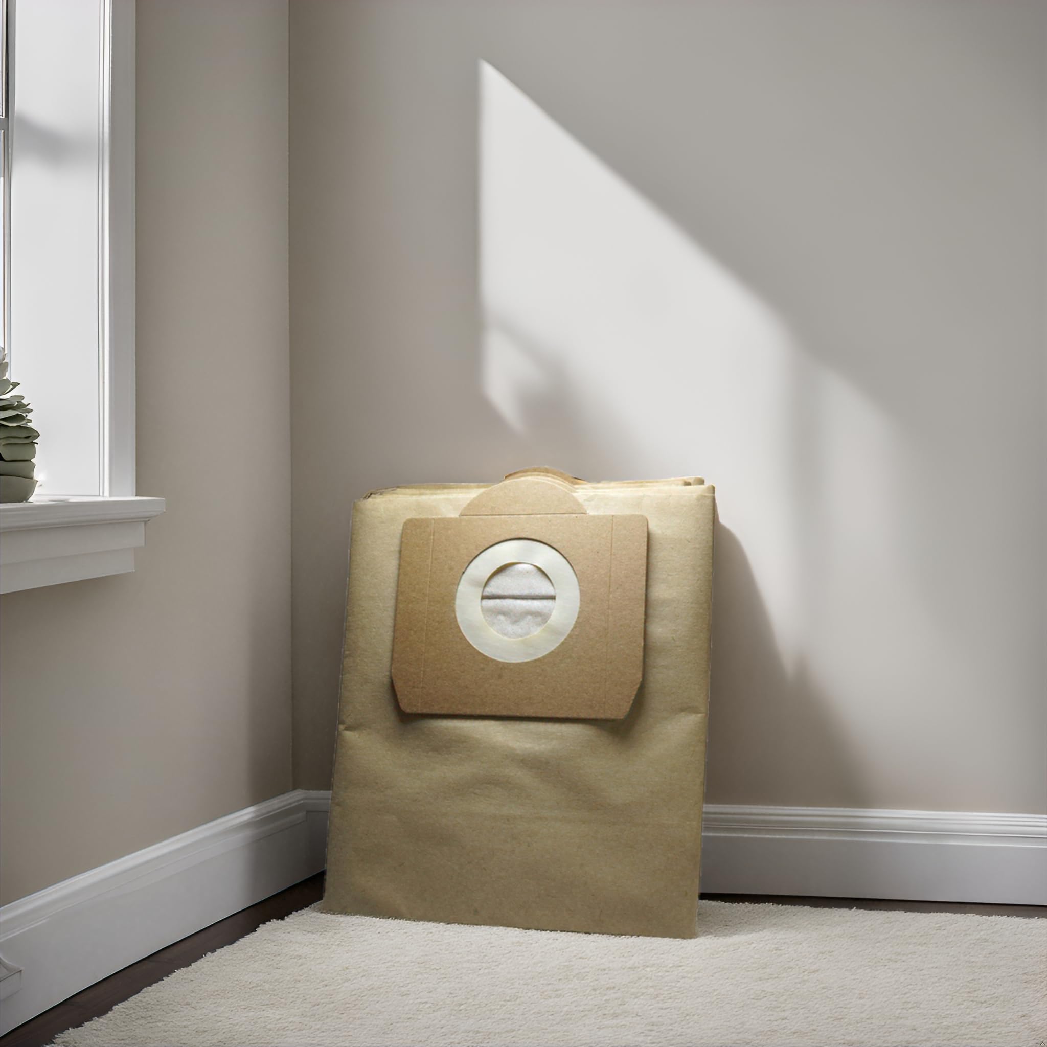Paper Dust Bags compatible with Karcher WD3, WD3 P, MV3 & WD 3.200, Made Of Double Ply Filter, Tear Resistance. Imported (Pack of 5)