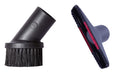 Accessory for Vacuum Cleaner Round Brush and Upholstery Nozzle, Designed and Manufactured in Italy, 35 mm