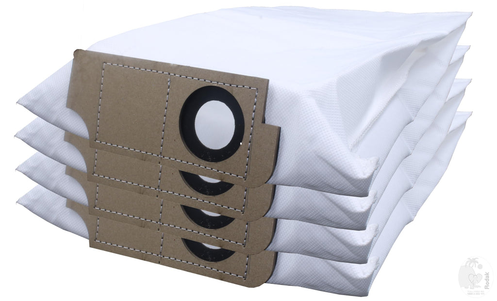 Set of 4 Fleece Filters Compatible with Charnock BT 450, Tear Resistant, 3-Layer Dust Bags Provides an Advanced Filtration on Micro-Level Compared to 2 Ply Paper Filters