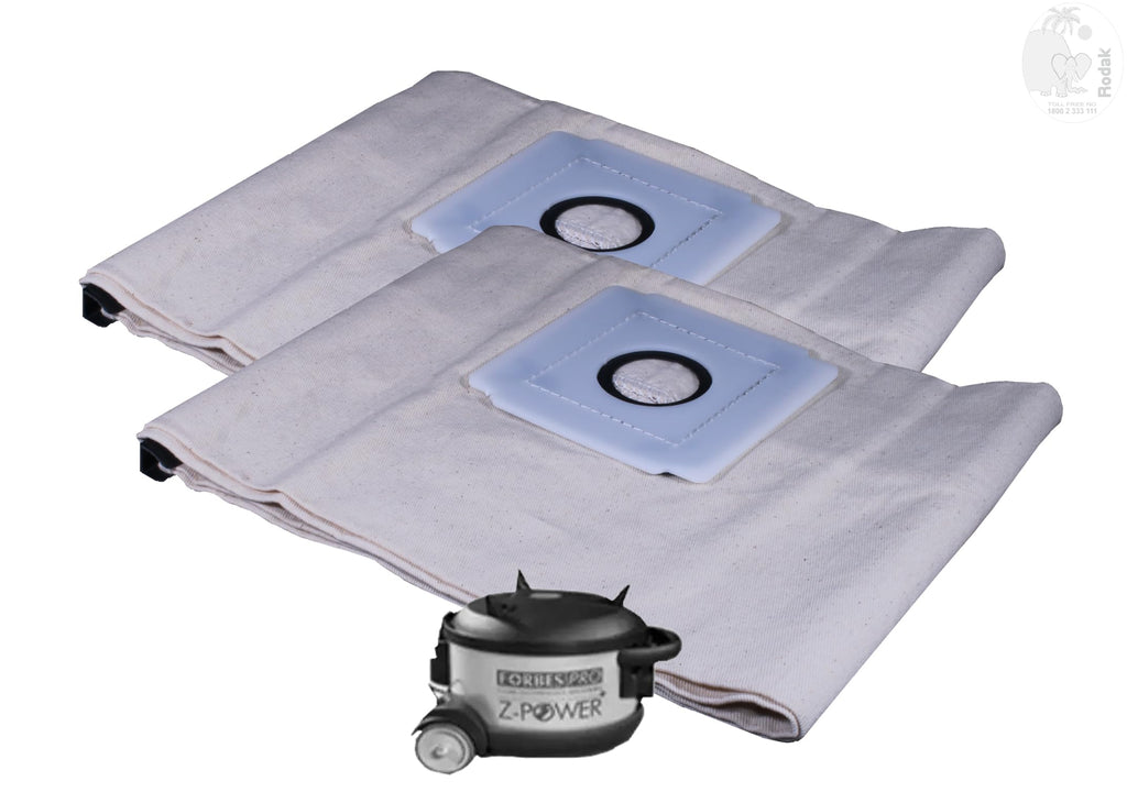 Reusable and Washable Vacuum Cleaner Woven Dust Bag Compatible with Eurka Forbbes Z Power (Pack of 2)