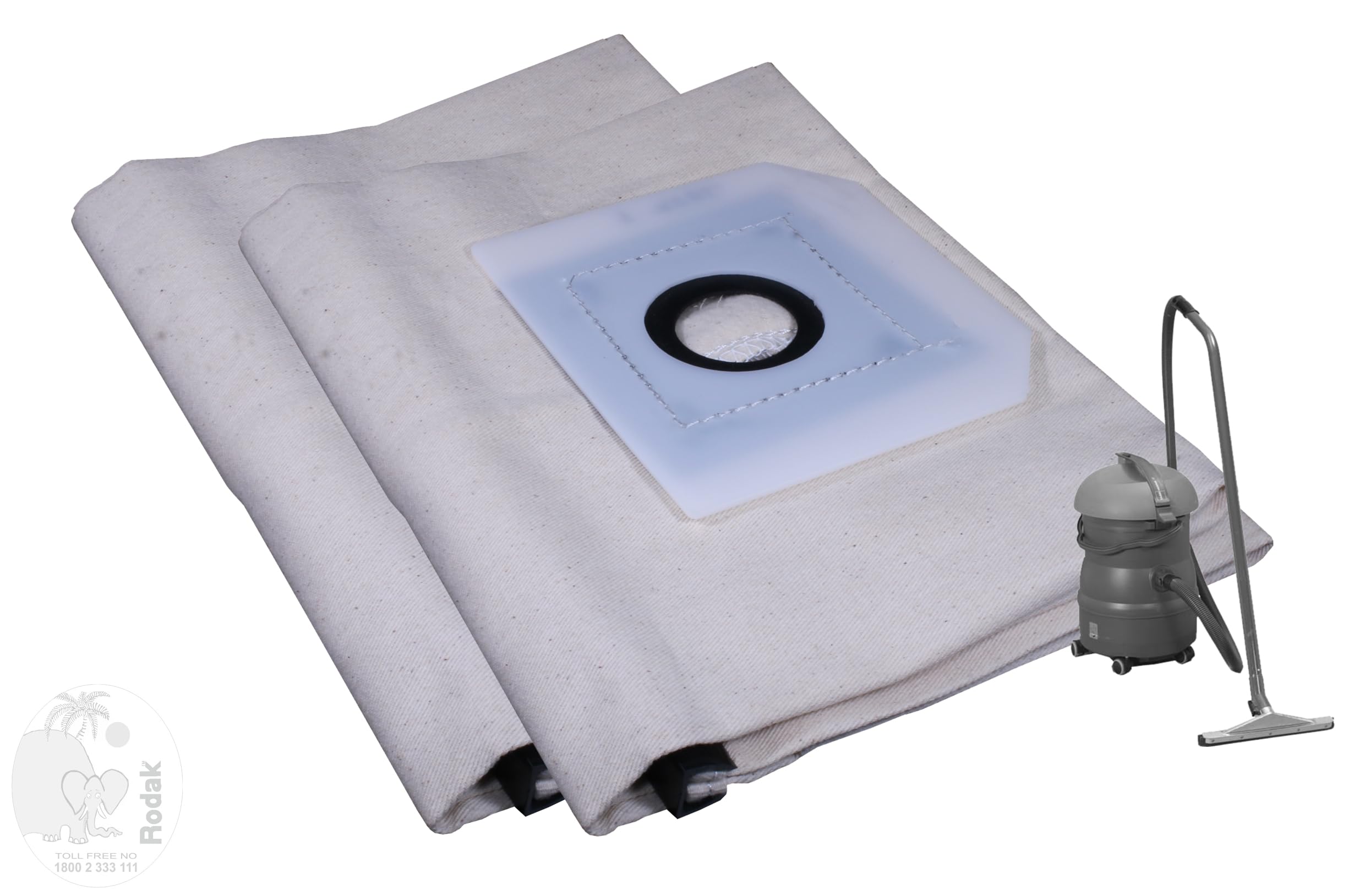 2 pc Reusable and Washable Vacuum Cleaner Woven Dust Bag Compatible With TASKI VACUMAT 22