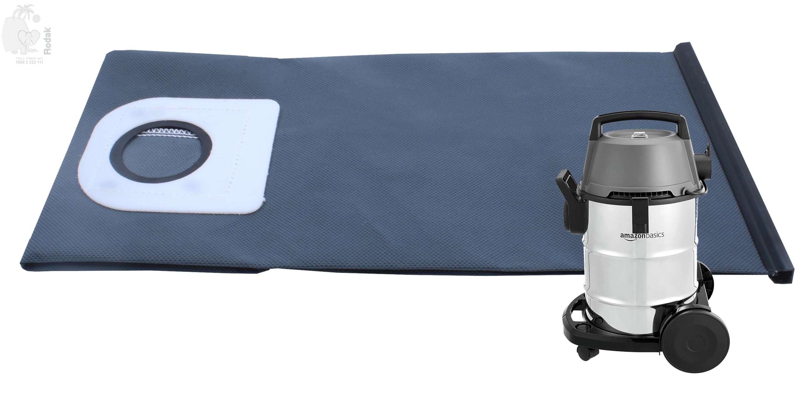 Vacuum Cleaner Dust Bag, Compatible with AmazonBasics Wet and Dry 21 L, Washable and Reusable